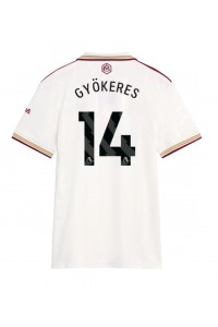 Arsenal Viktor Gyokeres #14 Jalkapallovaatteet Naisten Kolmaspaita 2025-26 Lyhythihainen